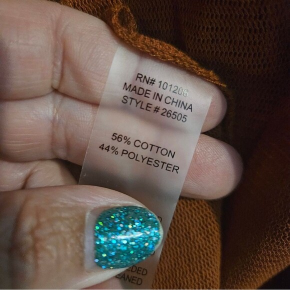 Soft Surroundings Front Tie Swim Coverup in Rust Brown - Picture 5 of 6